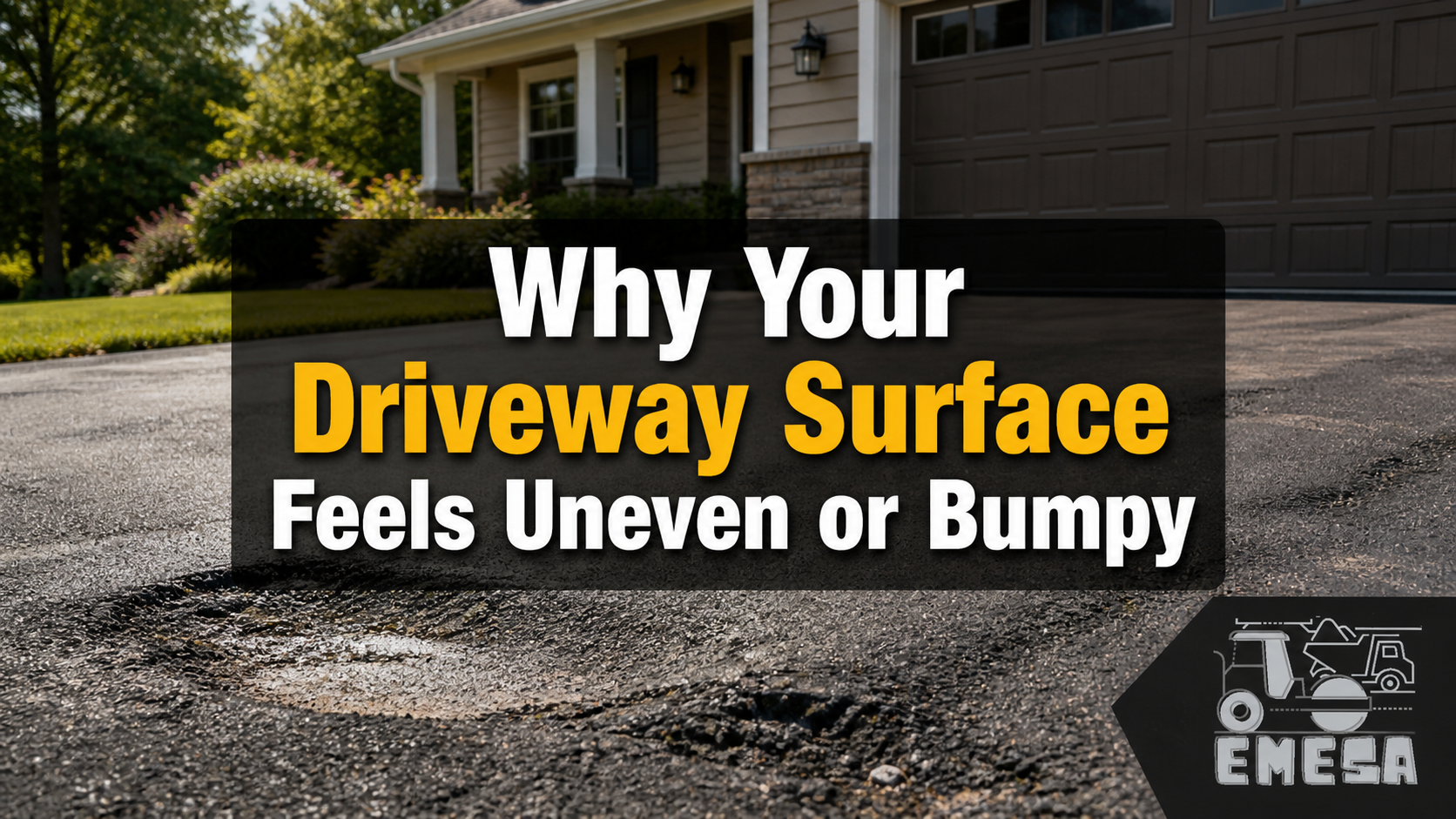uneven driveway surface